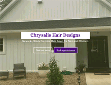 Tablet Screenshot of chrysalishair.com